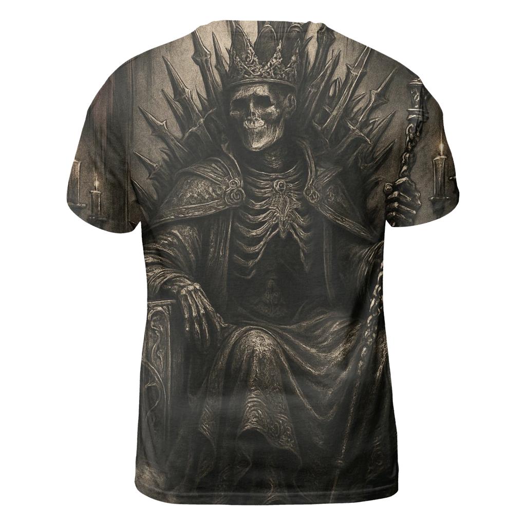 Throne Of The Rusted Skeleton King designer pattern shirts