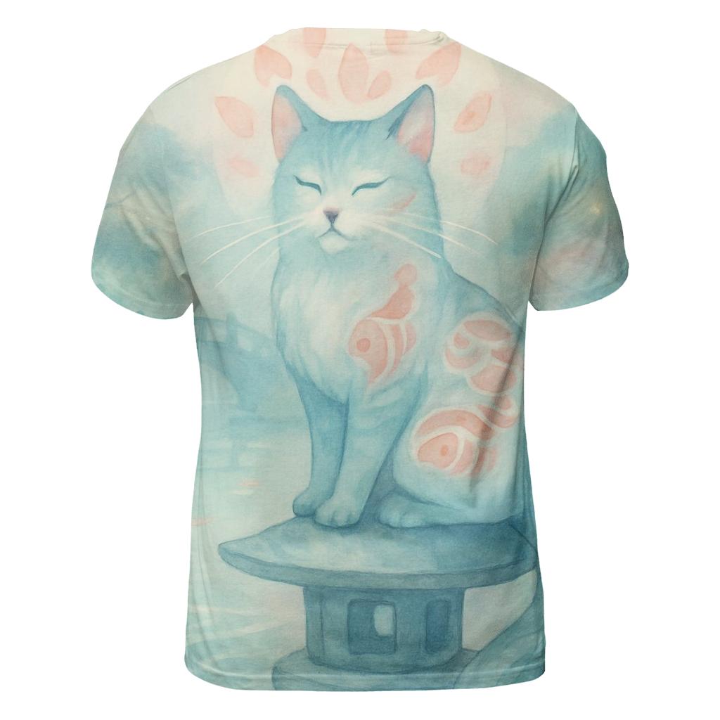 Moonlit Koi Garden Guardian Cat personalized full print shirts