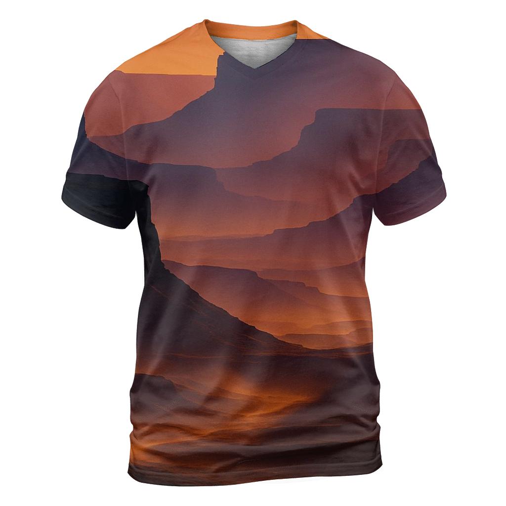 Violet Canyon Afterglow custom all-over print shirts