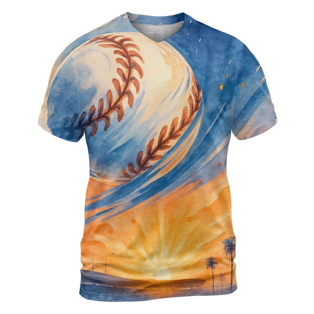 Sunset Seamstorm Over Los Angeles personalized full print shirts