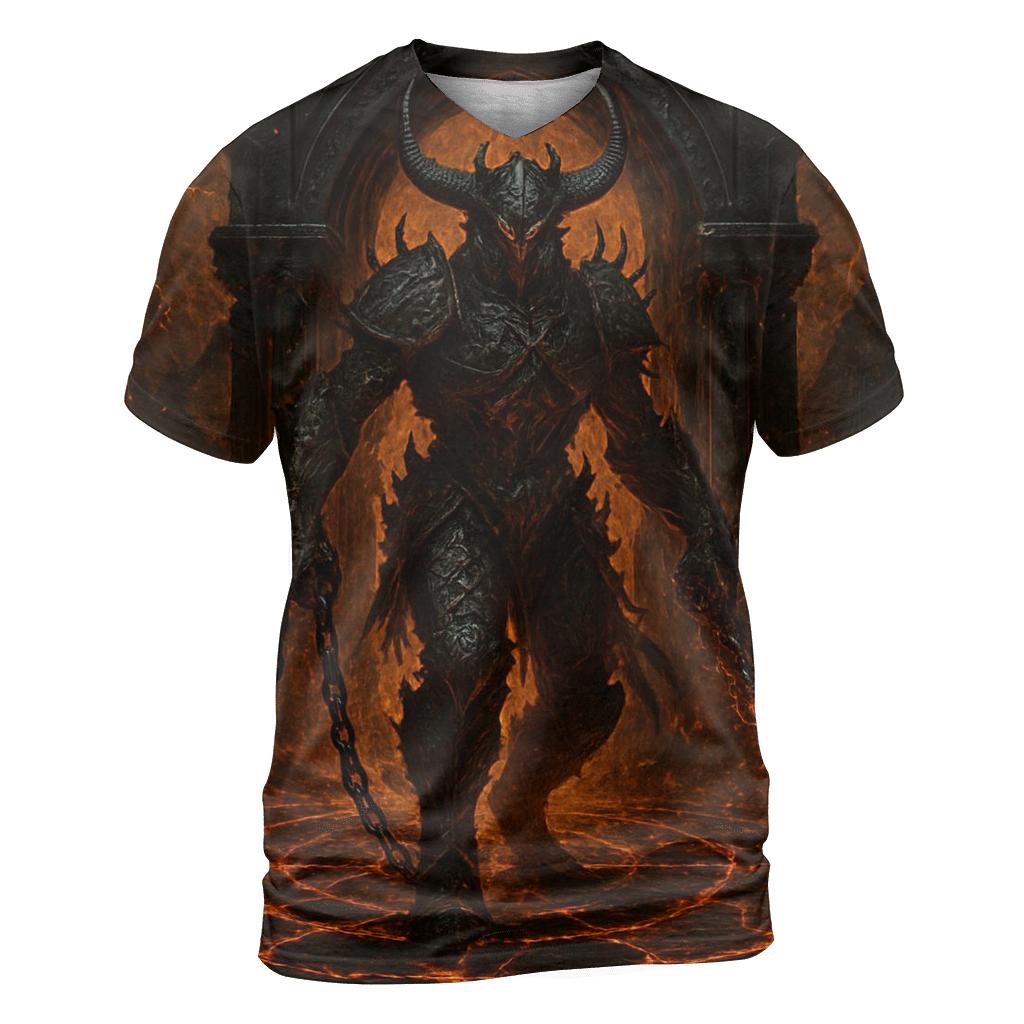 Demon Vanguard Of The Volcanic Gate trendy printed shirt styles