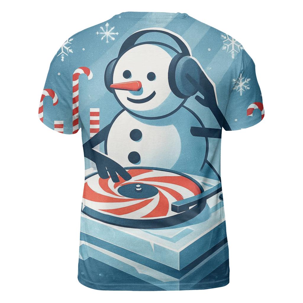 Snowman DJ Frostbeat personalized full print shirts
