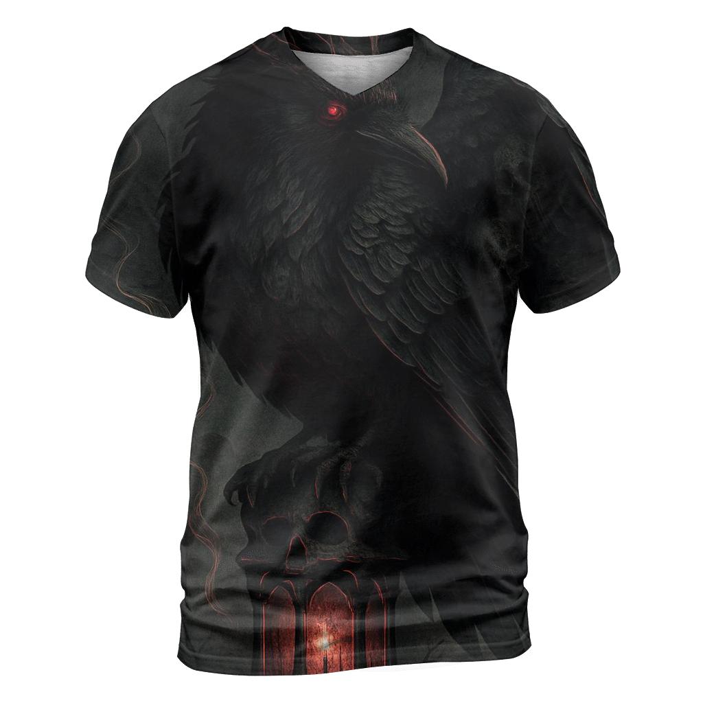 Raven Oracle Over The Bone Lantern vibrant all-over design tees