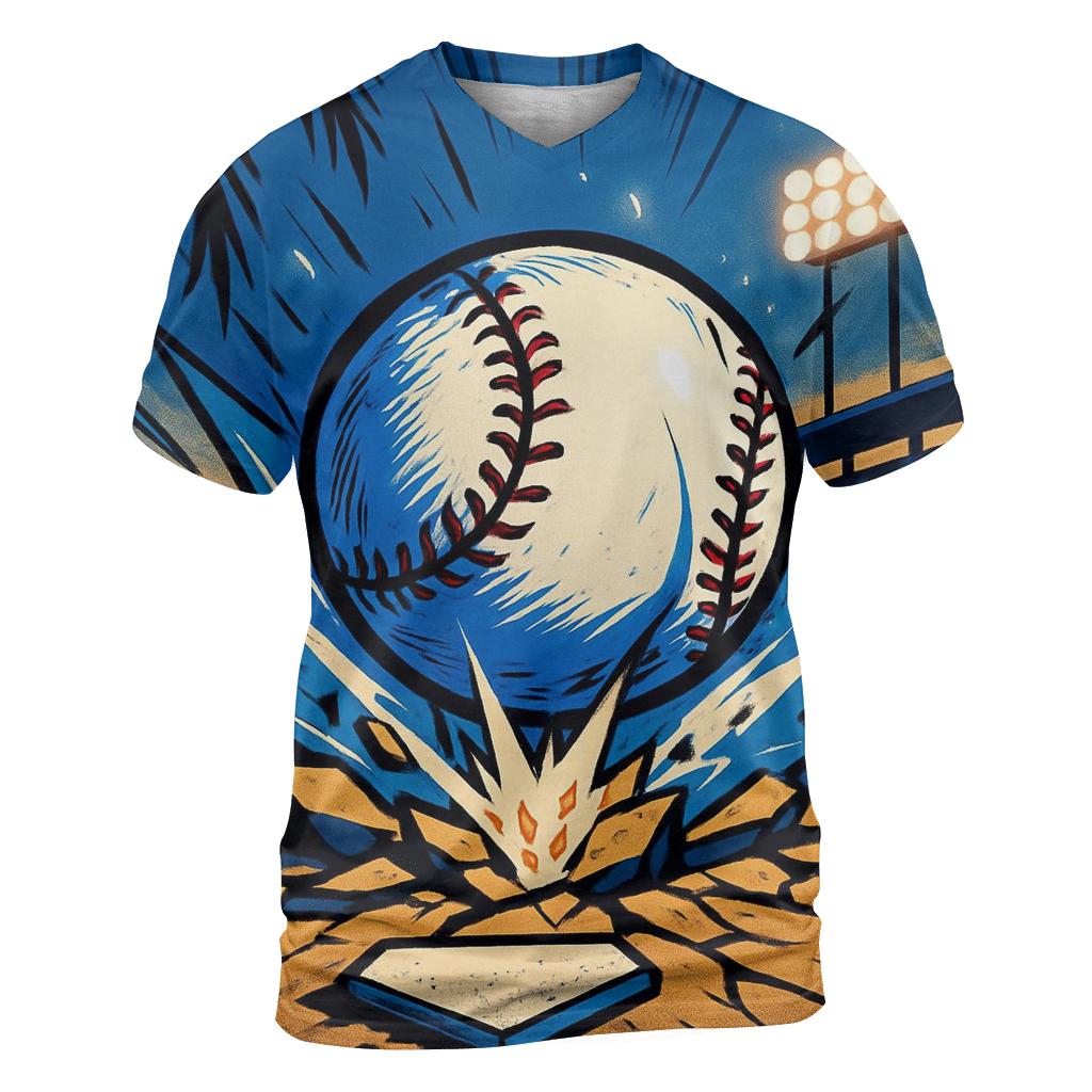 Palm Shadow Home Plate Impact creative print fashion shirts