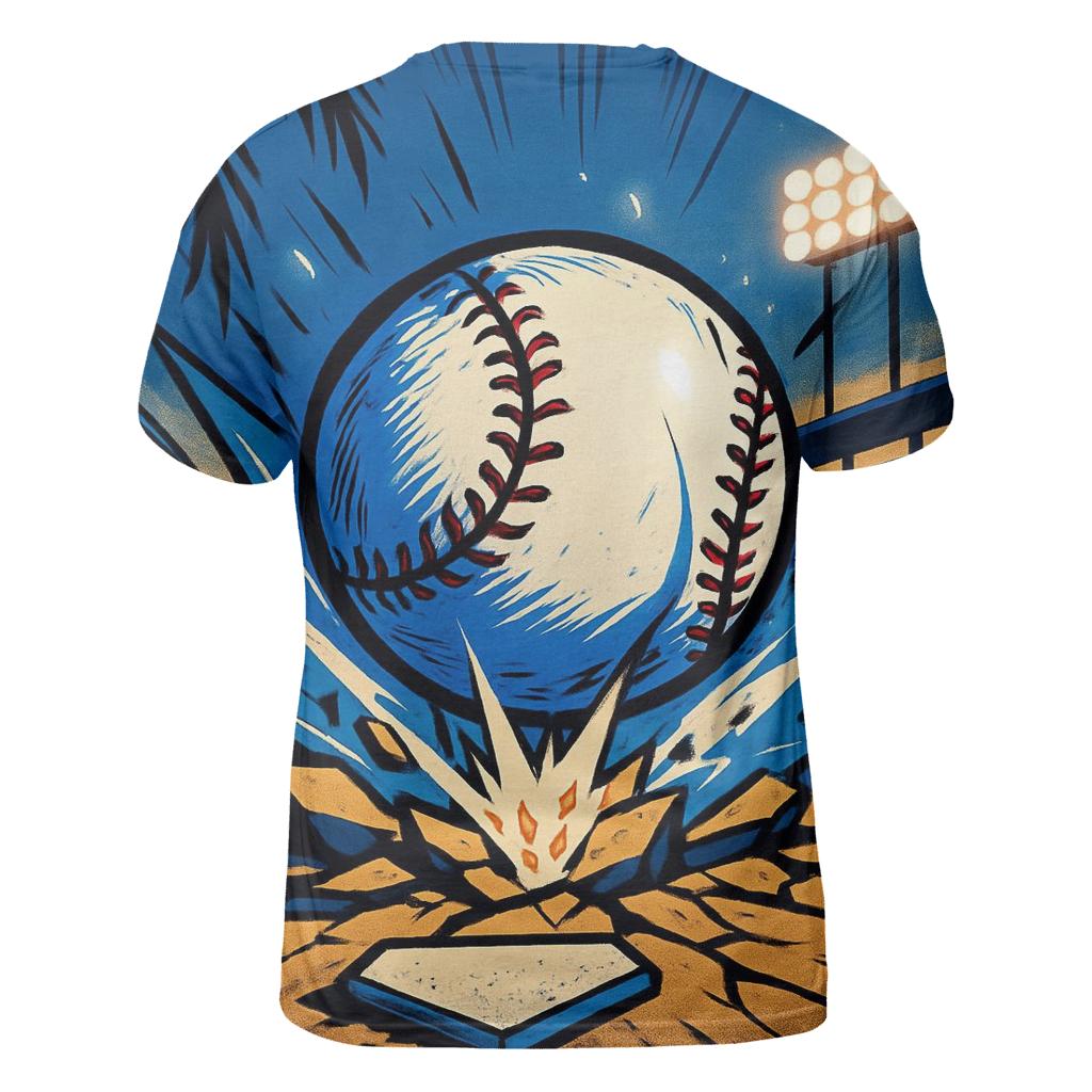 Palm Shadow Home Plate Impact creative print fashion shirts
