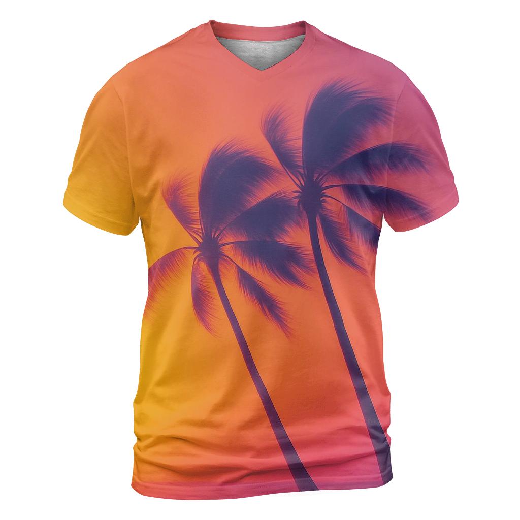 Palm Shadow Serenade designer pattern shirts