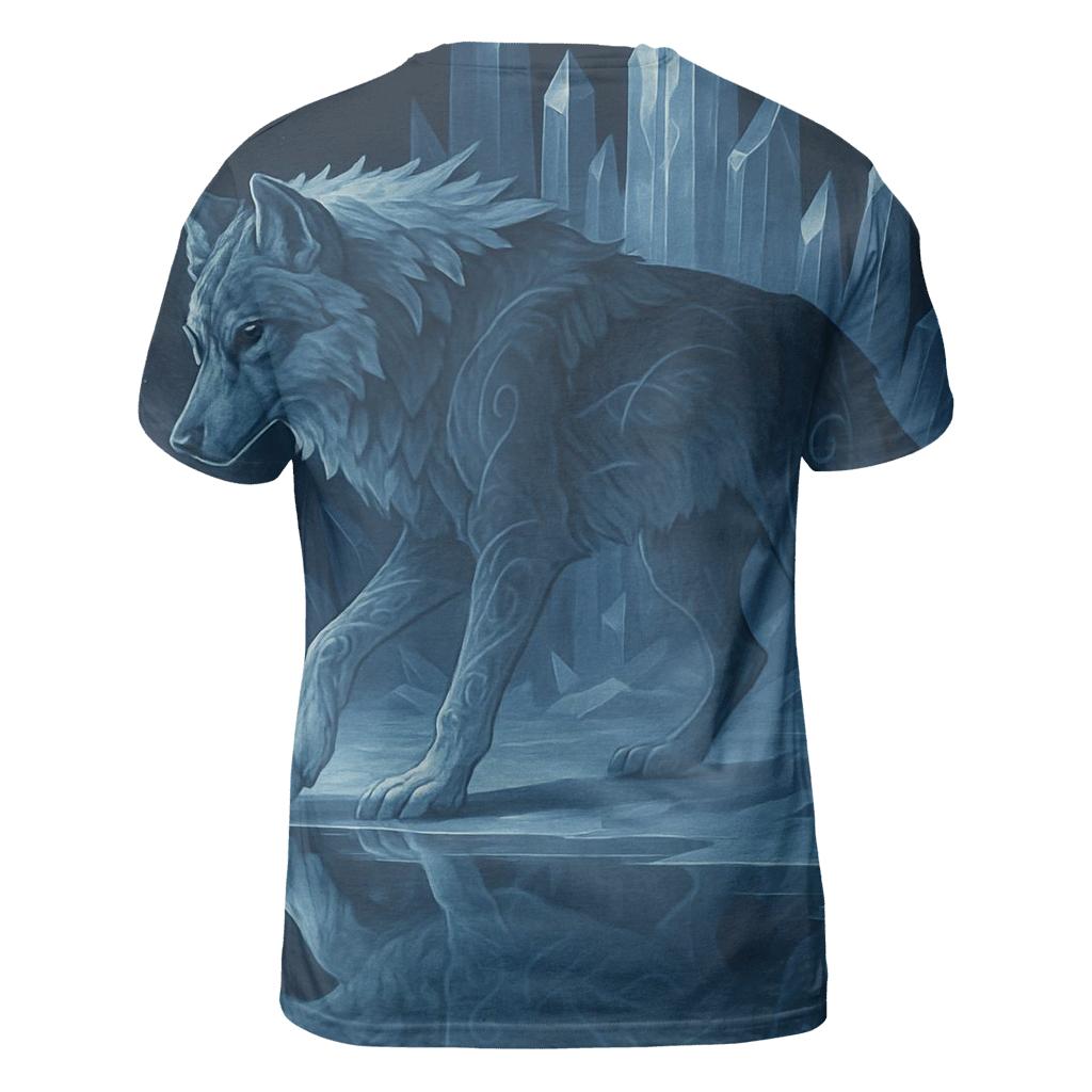 Glacier Mirror Spirit Wolf custom all-over print shirts