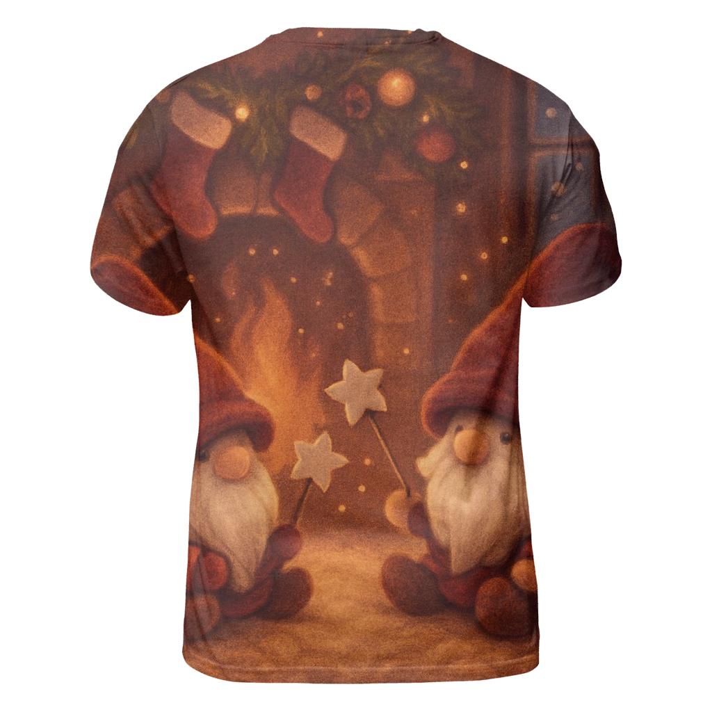 Gnome Fireplace Marshmallow Watch trendy printed shirt styles