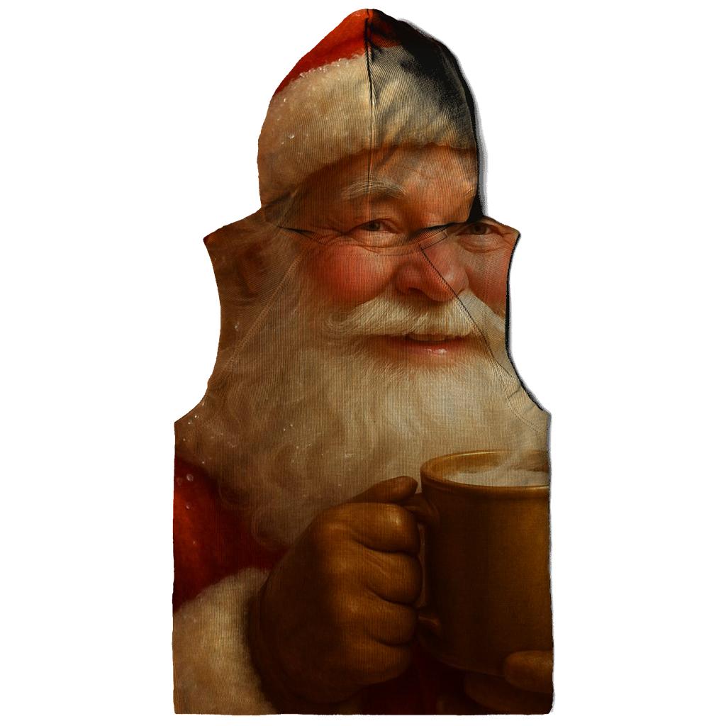 Fireside Cocoa Santa Portrait graphic hoodies