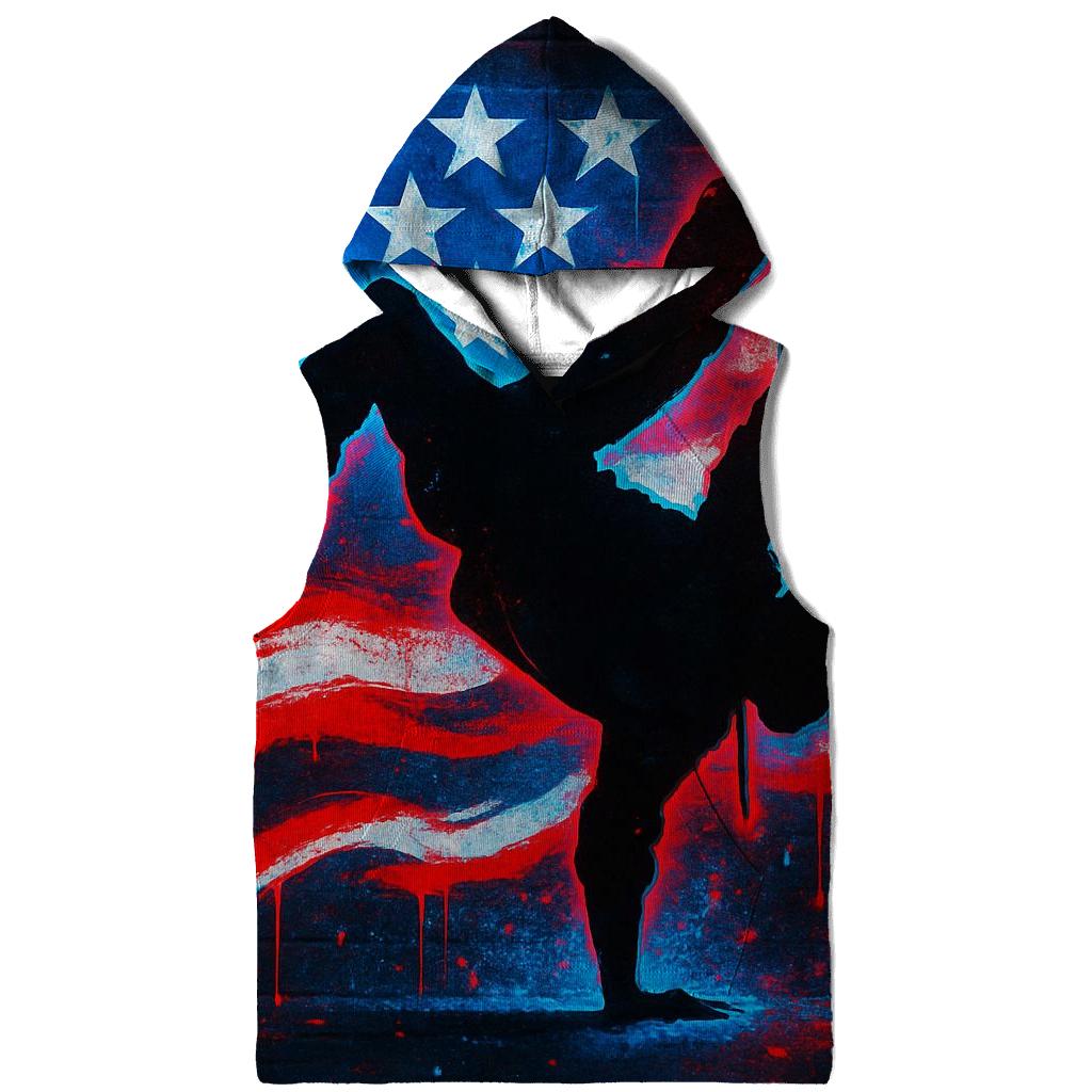 Graffiti Flag Pulse Alley zip-up hoodies