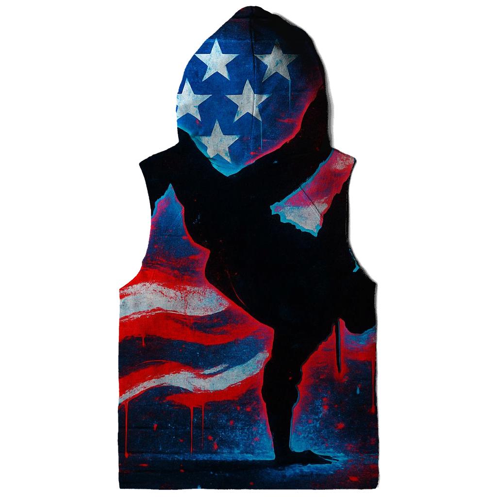 Graffiti Flag Pulse Alley zip-up hoodies