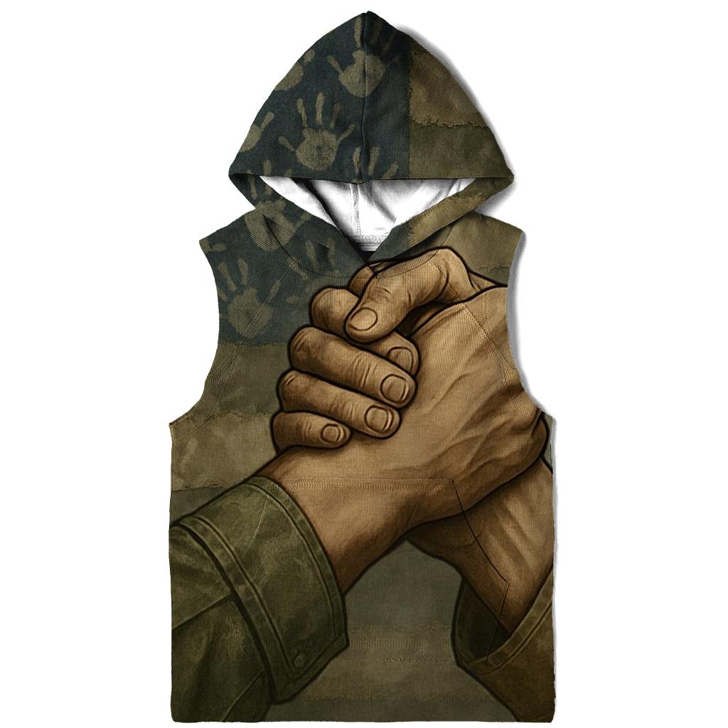 Camouflage Mosaic Flag Of Many Hands custom hoodies