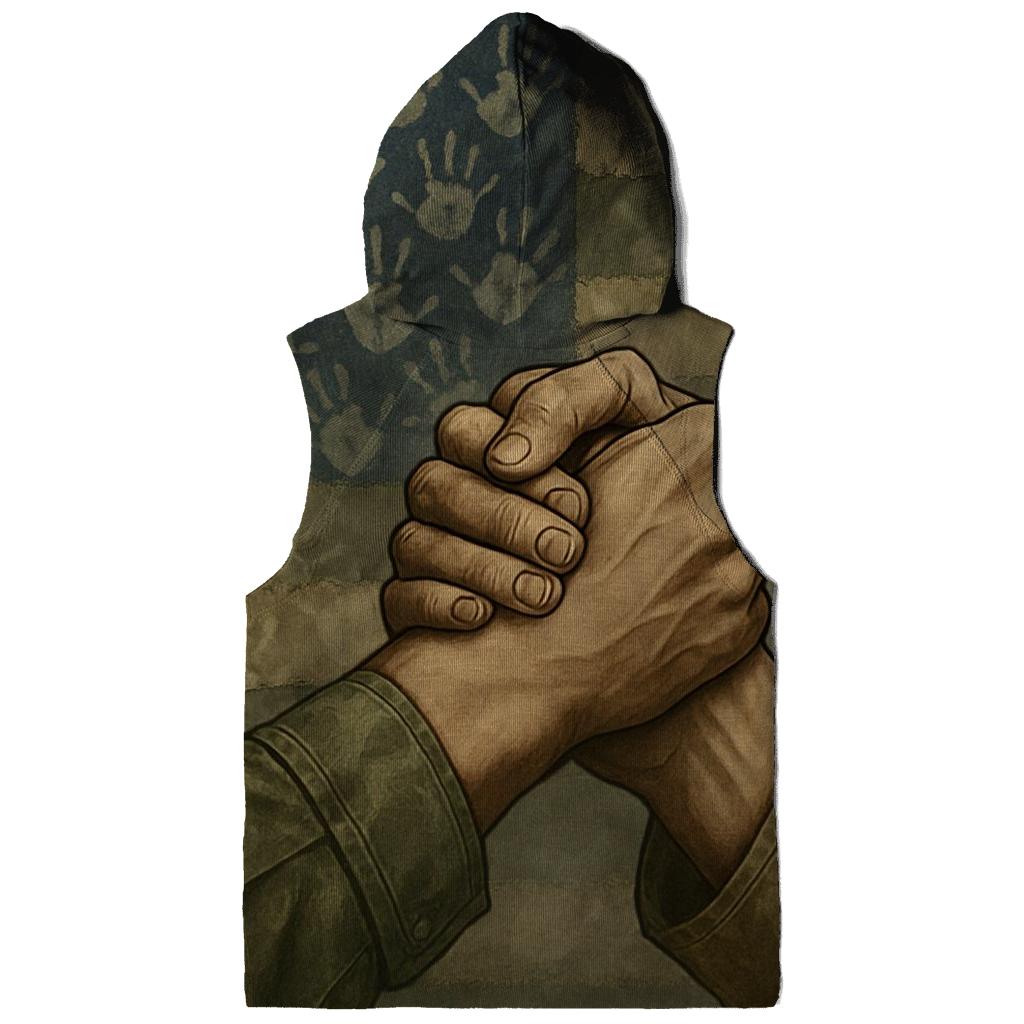 Camouflage Mosaic Flag Of Many Hands custom hoodies