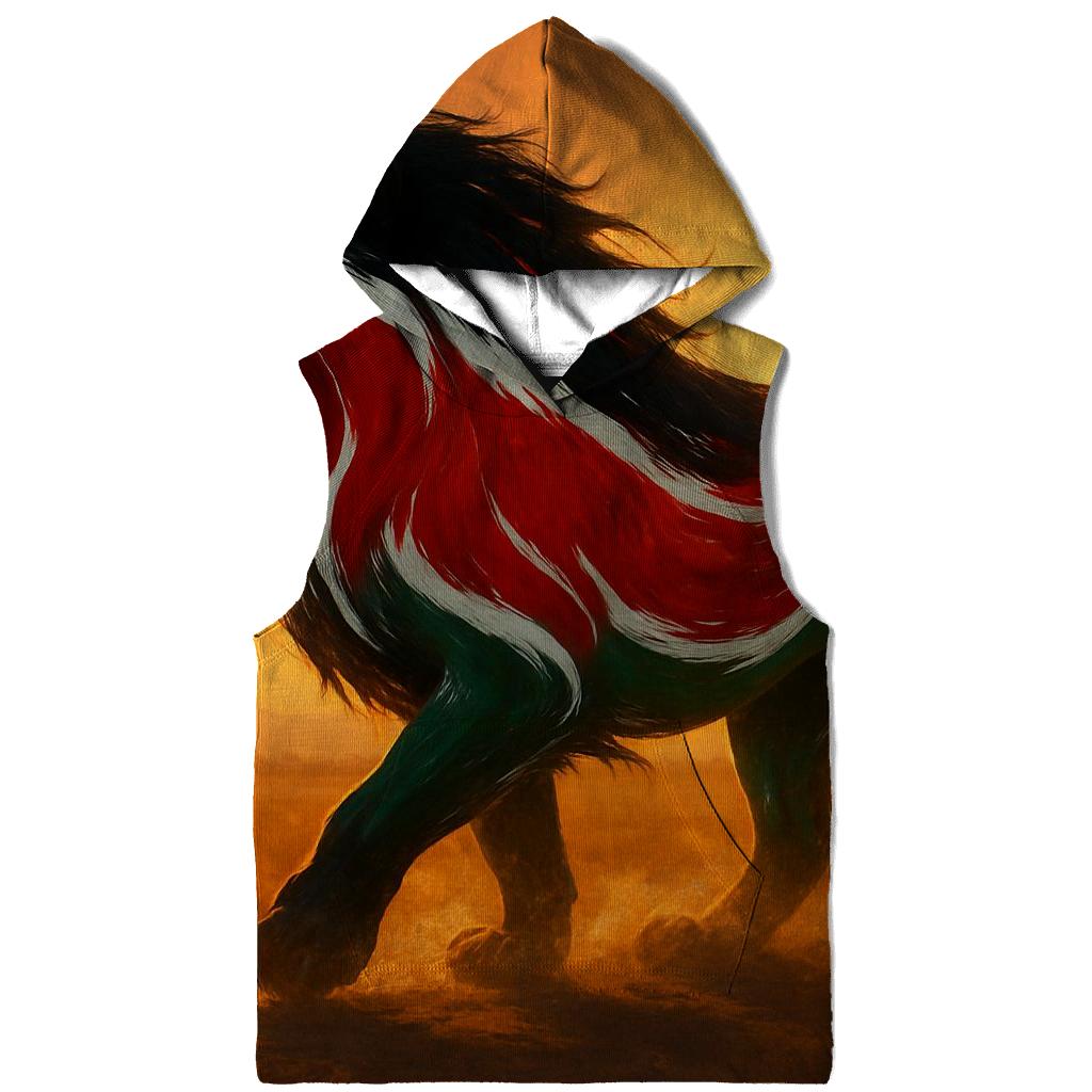 Kenya Surreal Savannah Flag Lion Shadow hoodies fashion