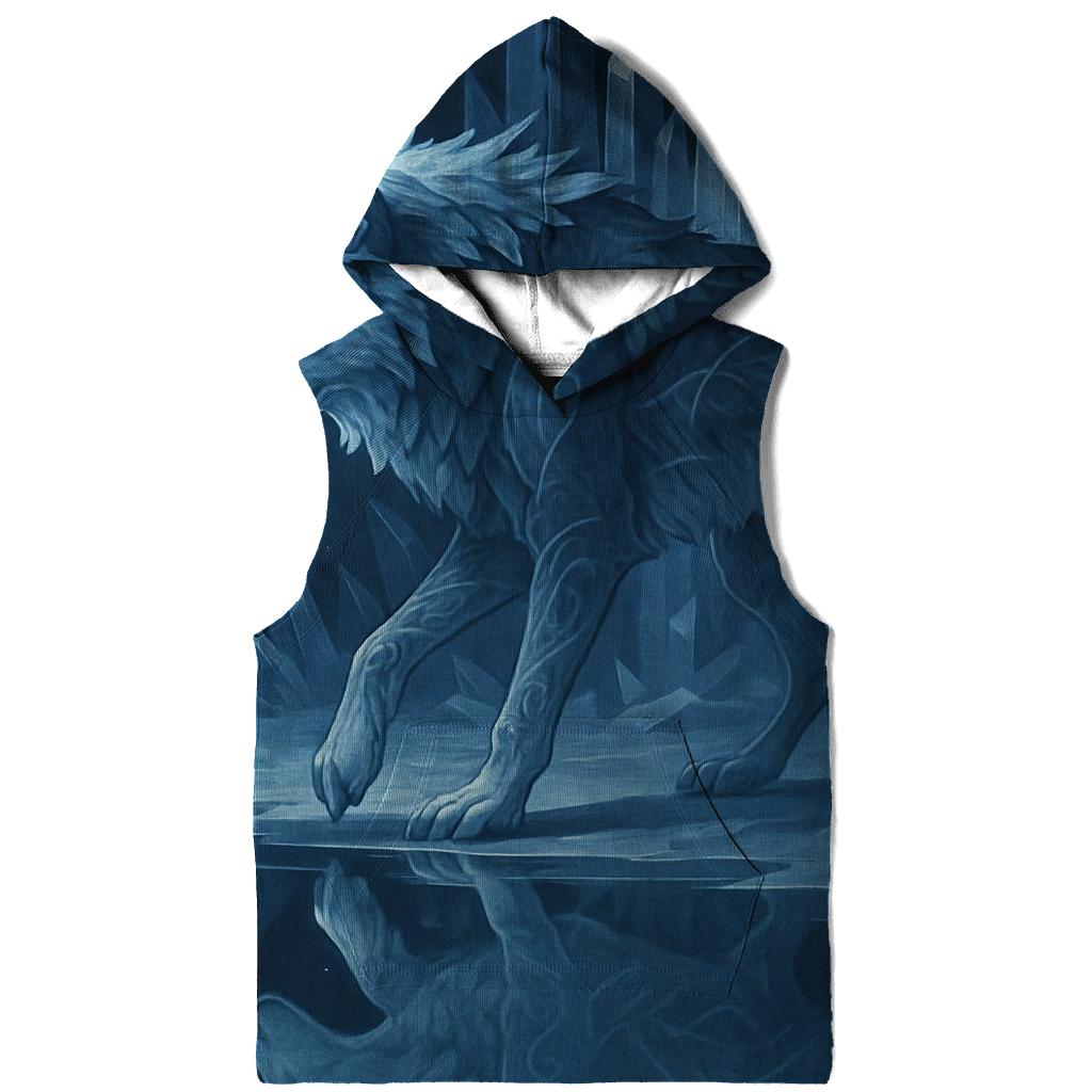 Glacier Mirror Spirit Wolf premium hoodies