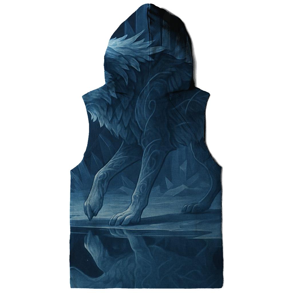 Glacier Mirror Spirit Wolf premium hoodies
