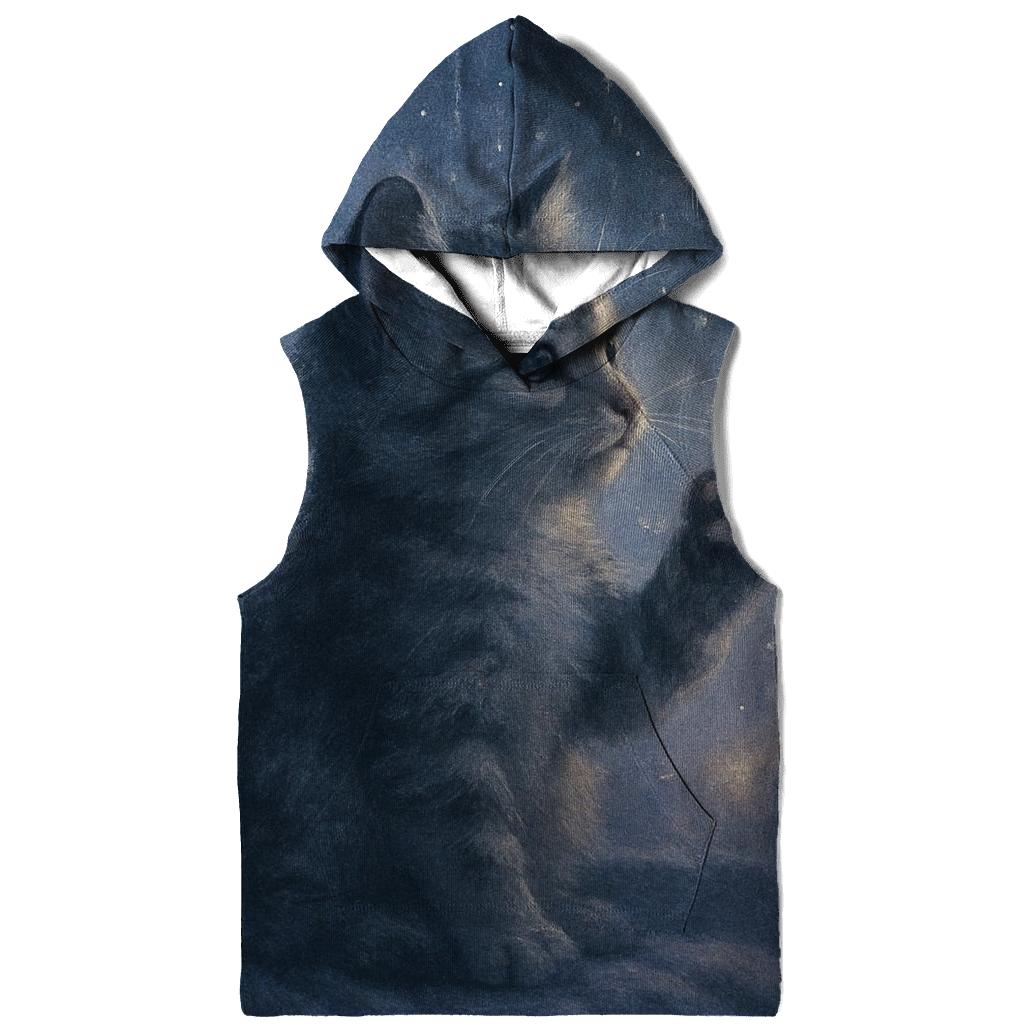 Rainy Window Purring Constellations zip-up hoodies
