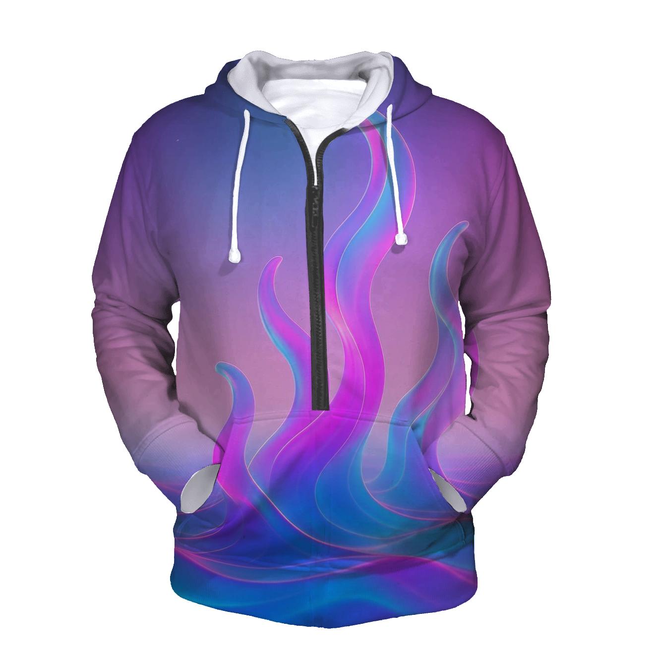 Prismatic Tide Oracle graphic hoodies