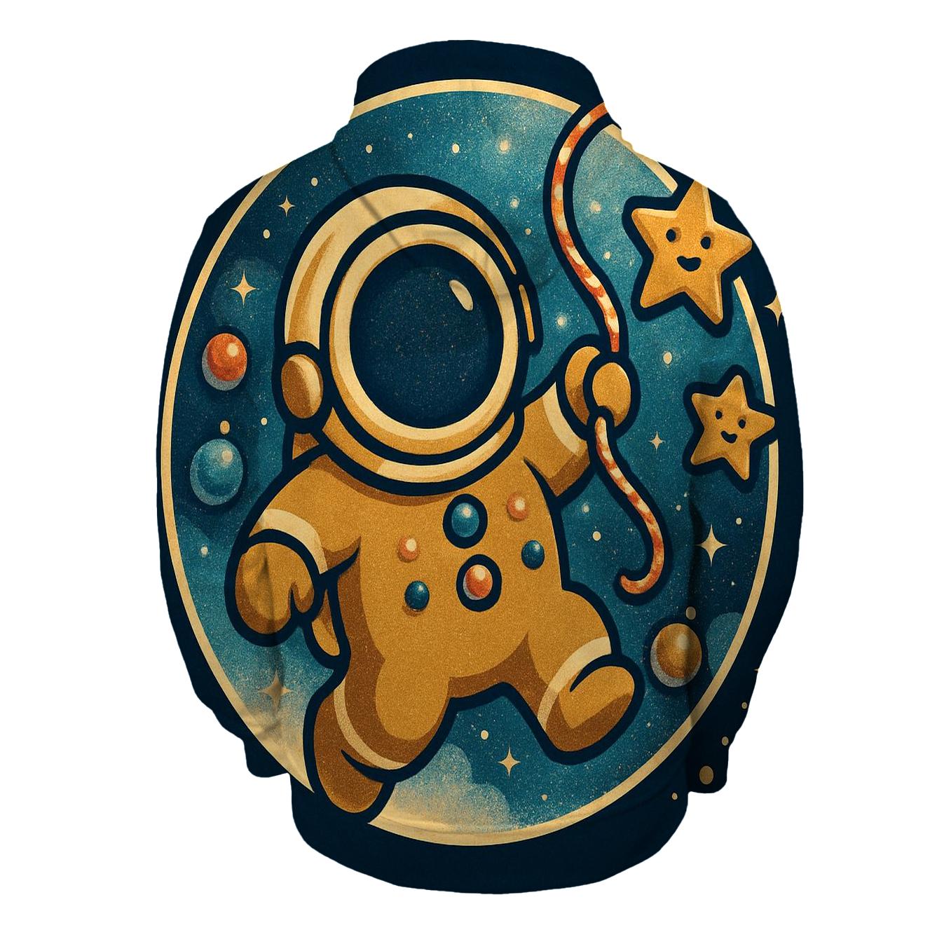 Gingerbread Astronaut Cookie Rescue lightweight hoodies