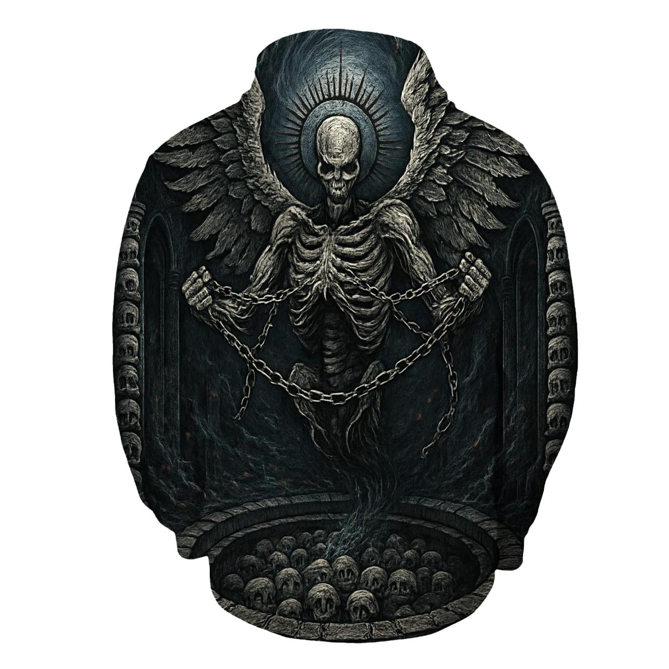 The Ossuary Seraph Unchained printed hoodies