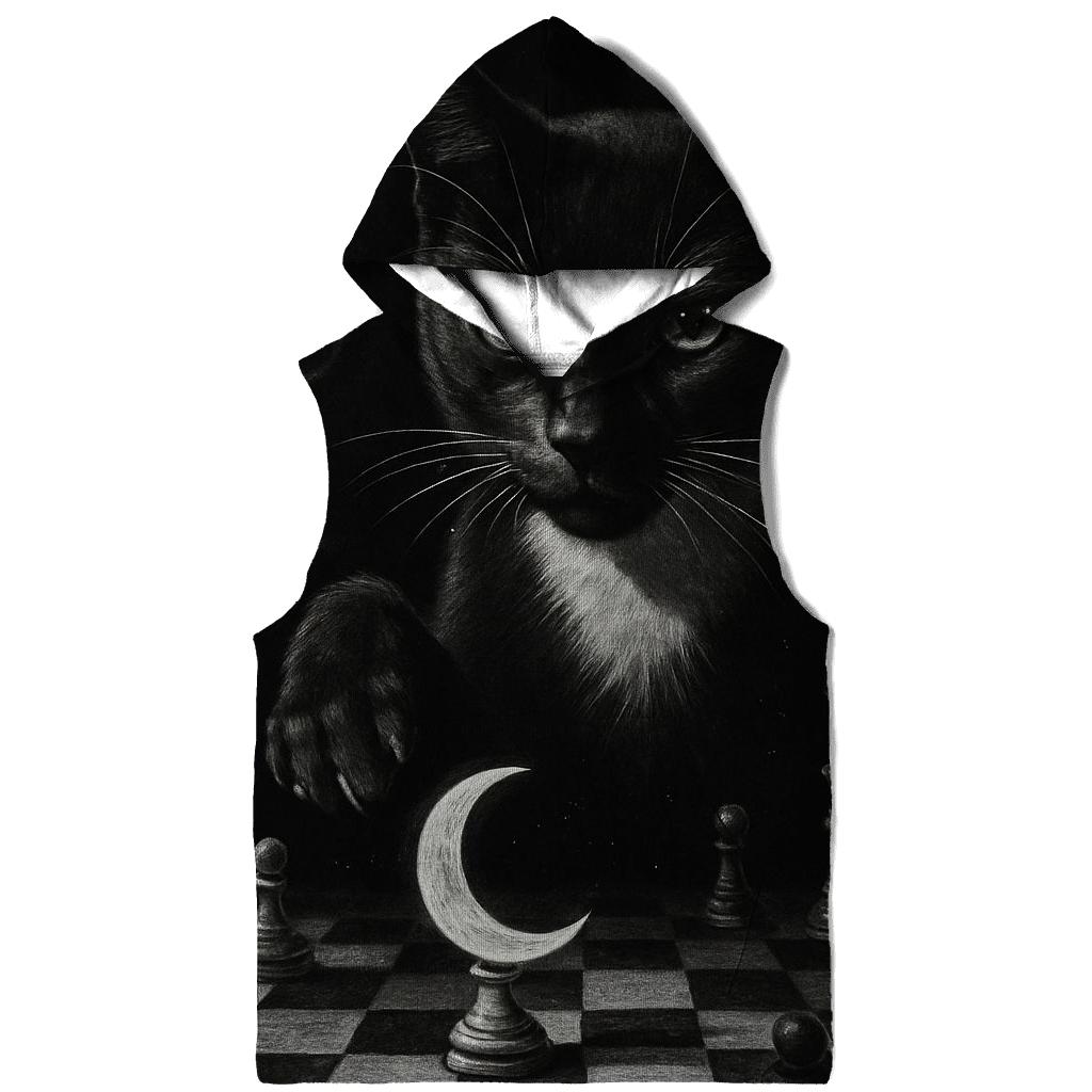 Midnight Chessmaster Cat premium hoodies