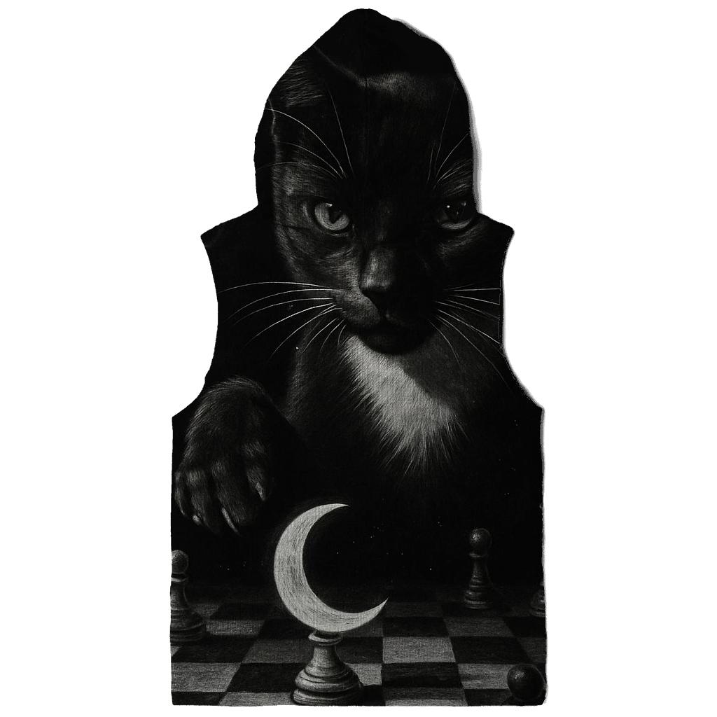 Midnight Chessmaster Cat premium hoodies