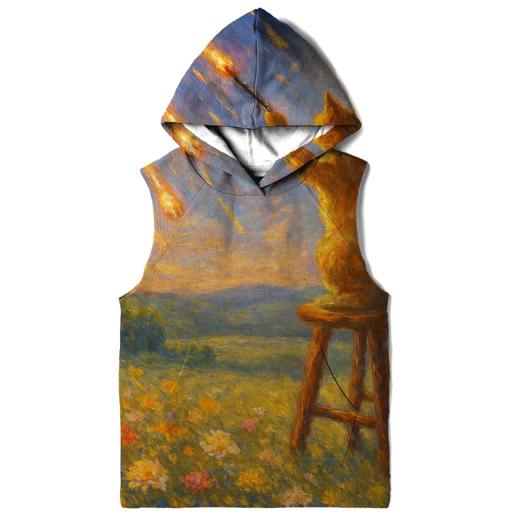 Meadow Meteor Painter Cat graphic hoodies