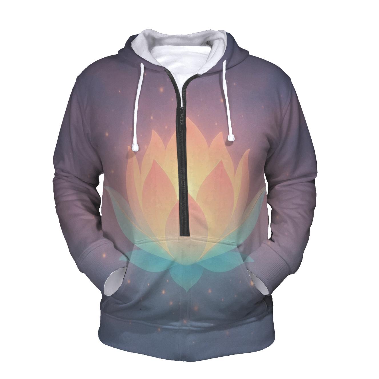 Chromatic Lantern Bloom hoodie trends