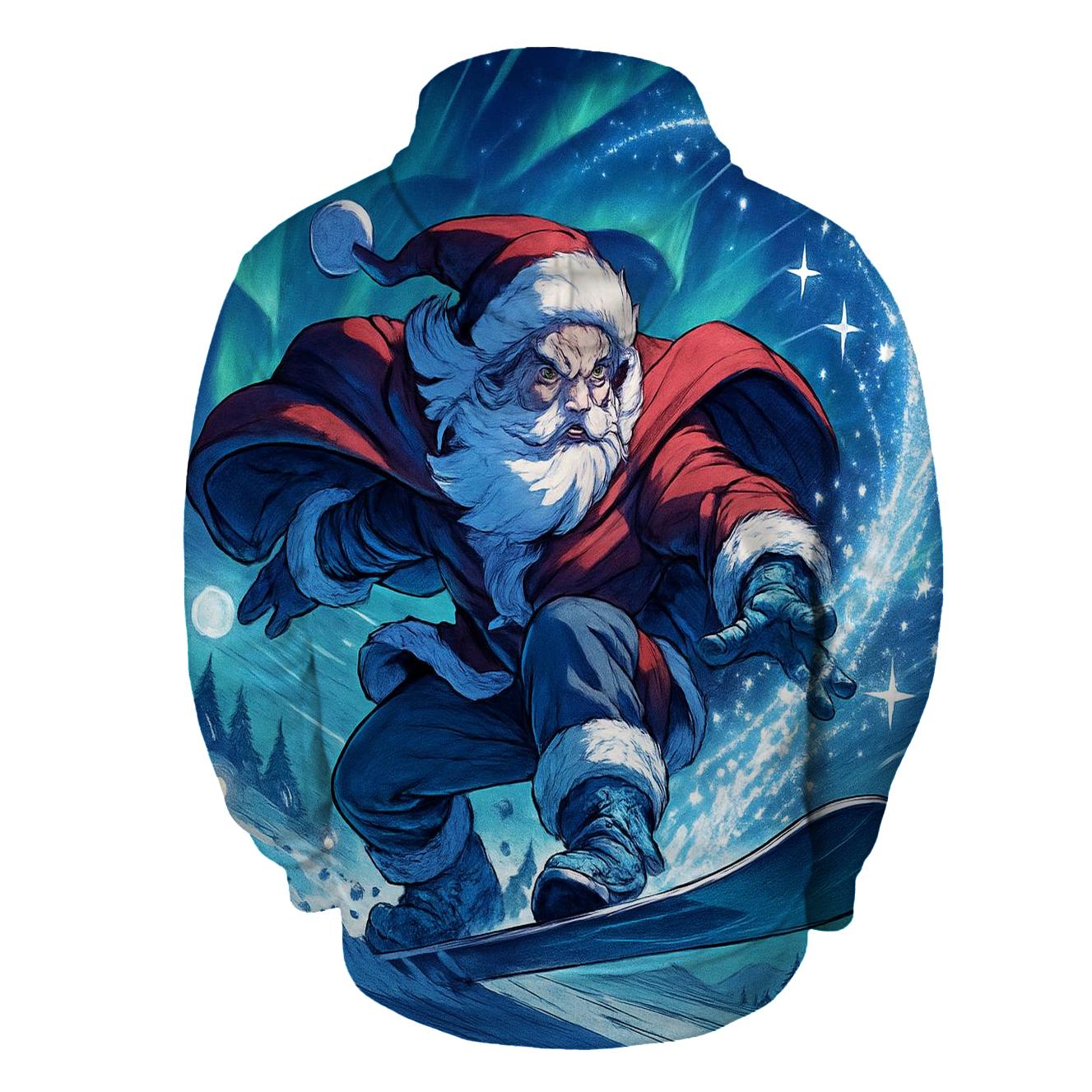 Aurora Snowboard Santa Rush custom hoodies