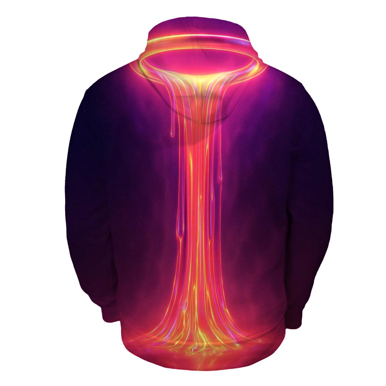 Neon Orbital Waterfall hoodie designs