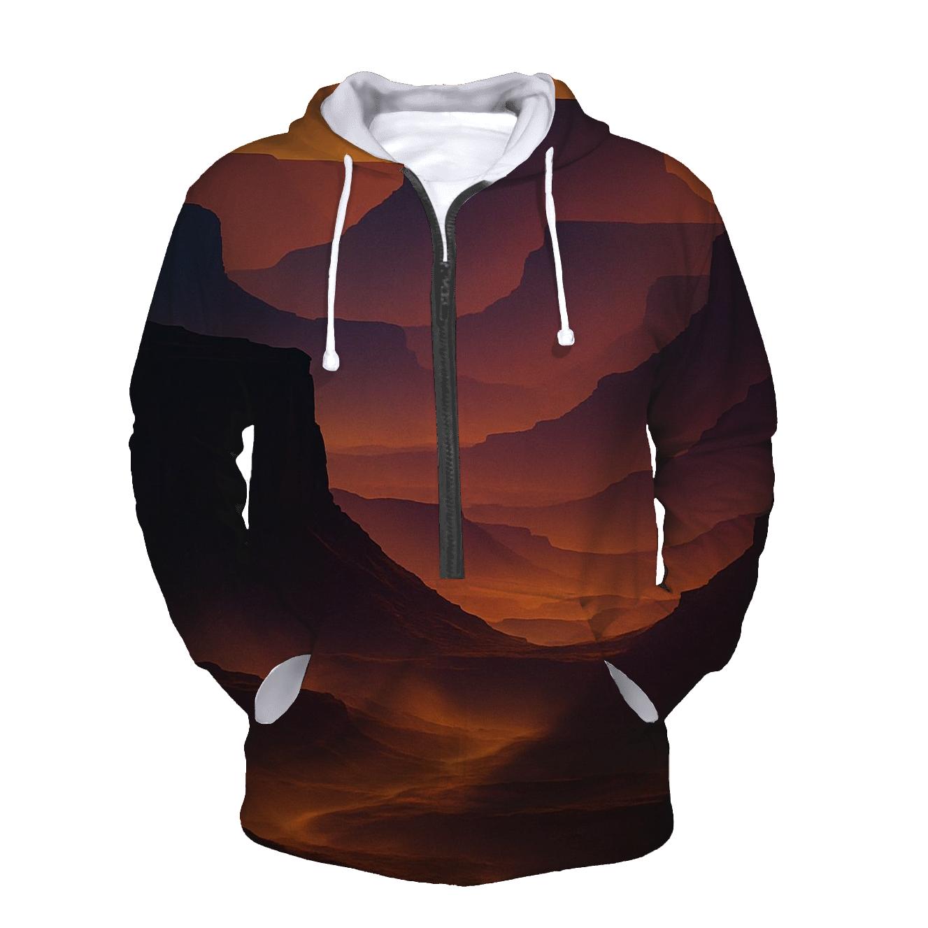 Violet Canyon Afterglow printed hoodies