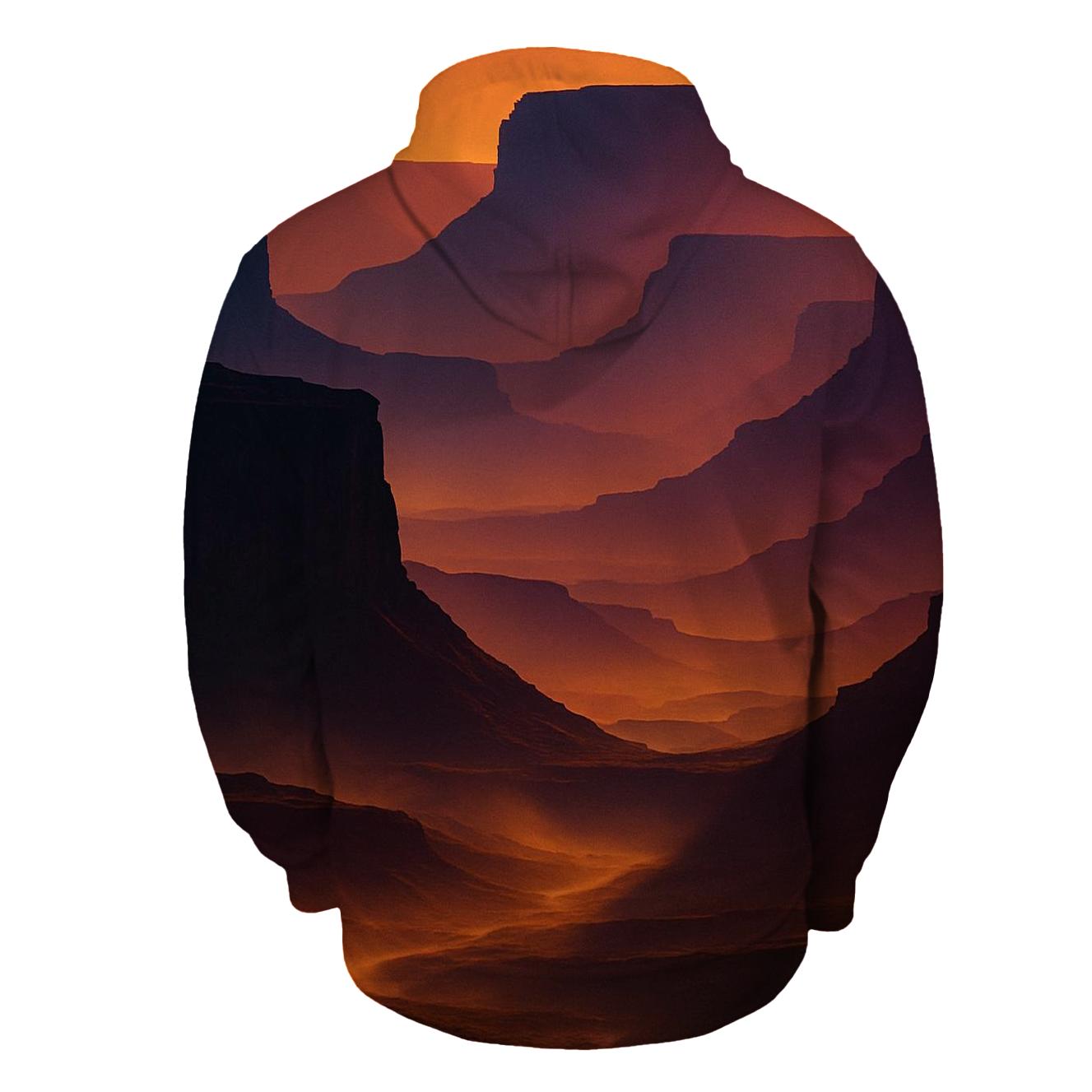 Violet Canyon Afterglow printed hoodies