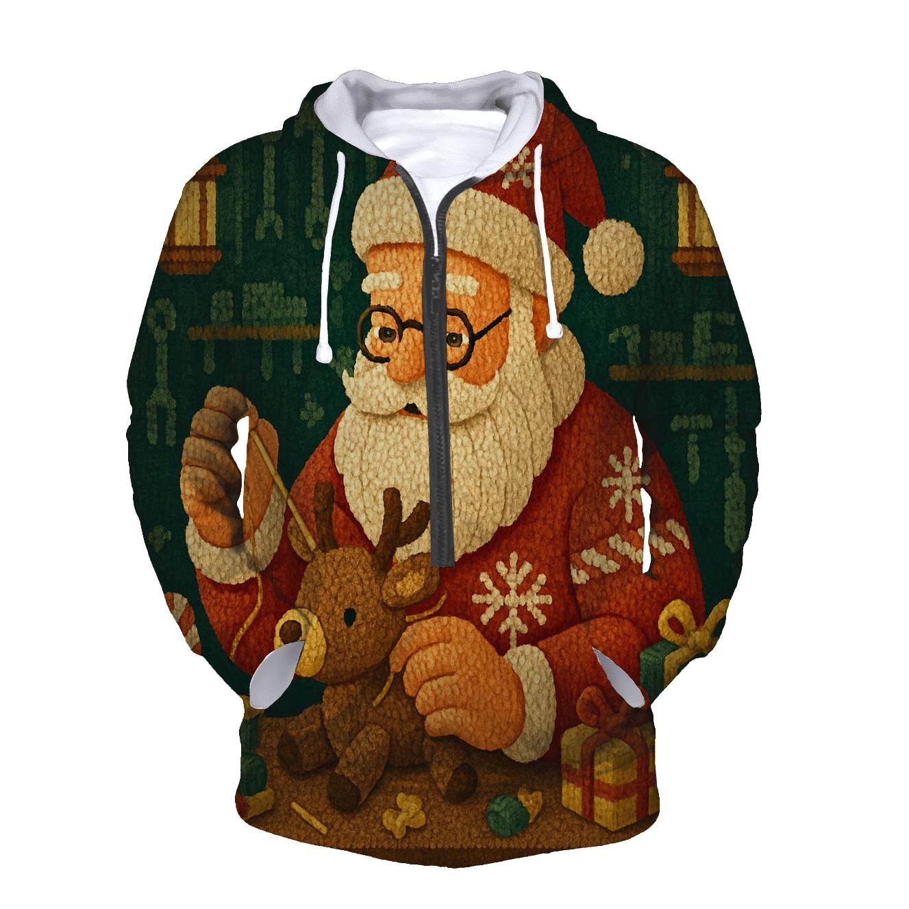Knitted Workshop Toymaker Santa hoodie trends