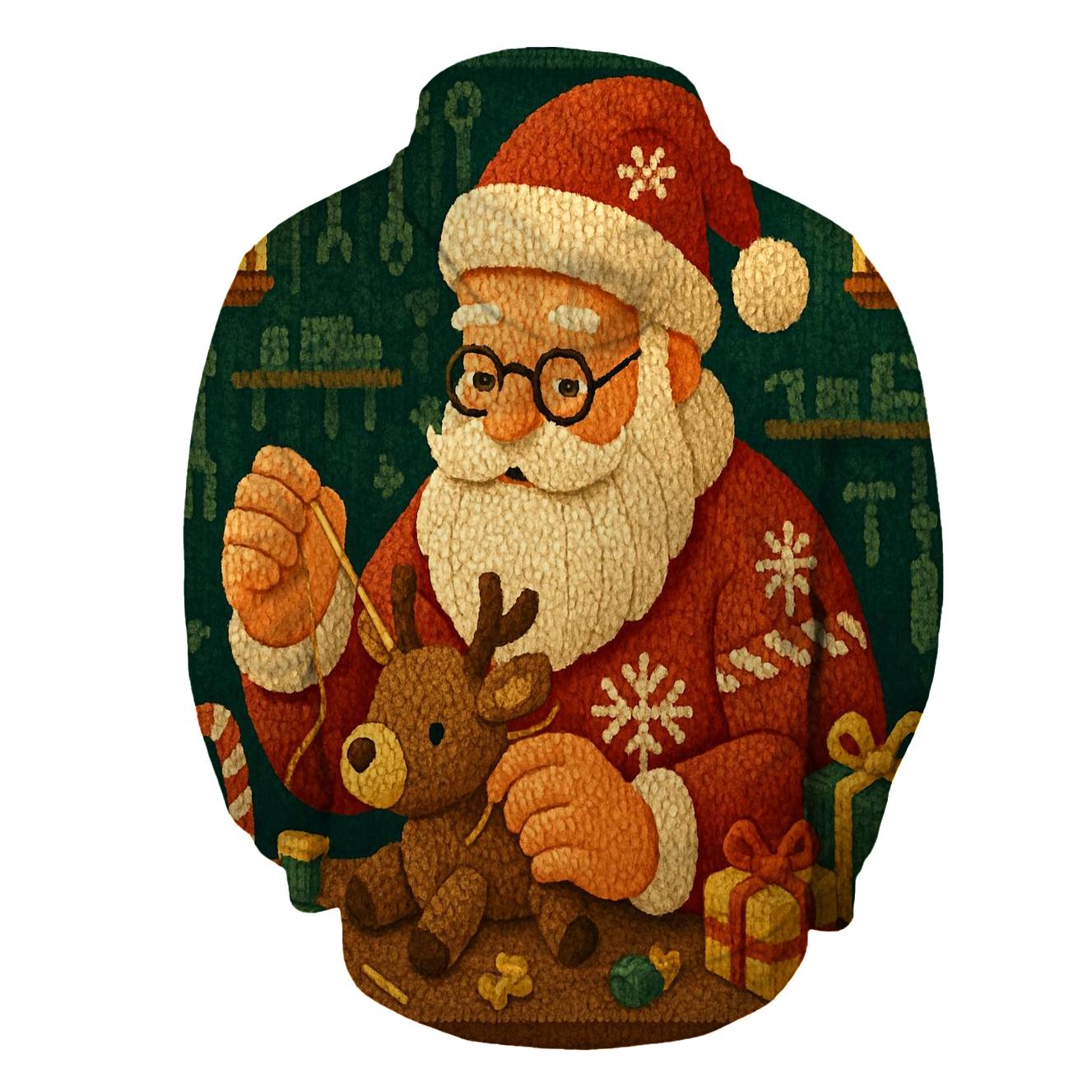 Knitted Workshop Toymaker Santa hoodie trends