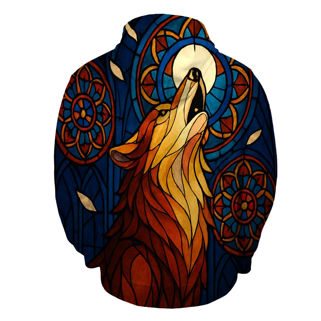 Cathedral Stained Glass Howl graphic hoodies