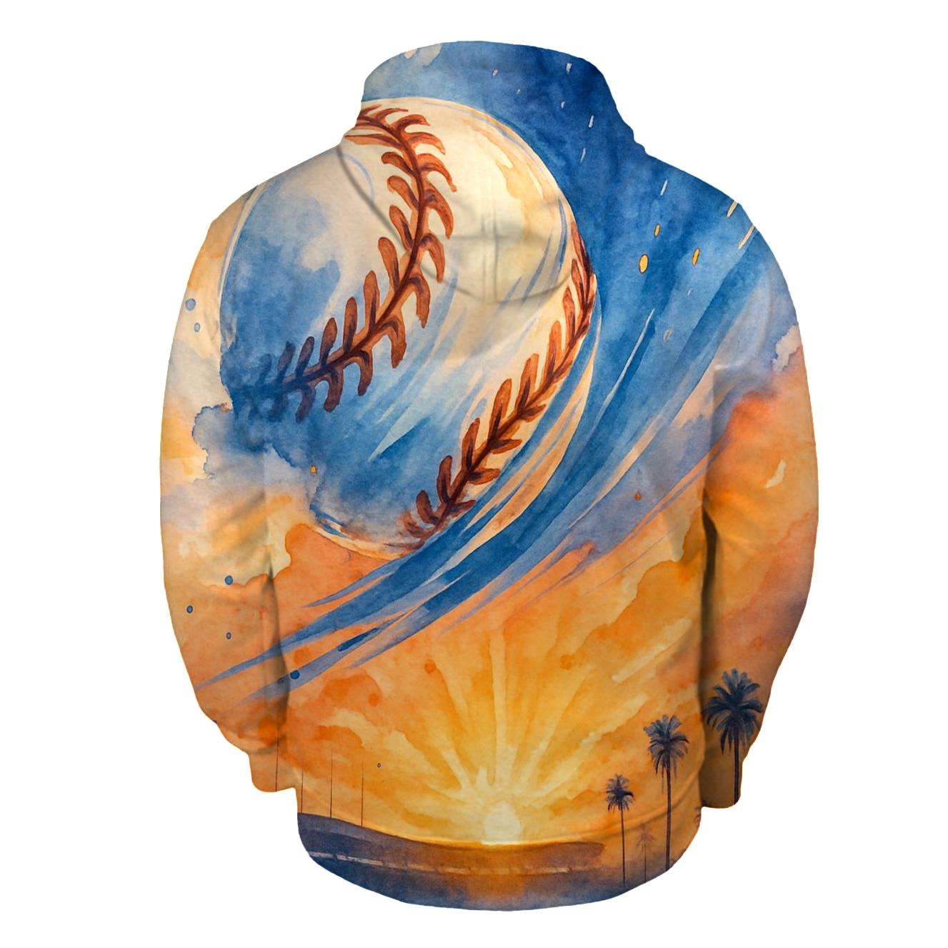 Sunset Seamstorm Over Los Angeles hoodies fashion