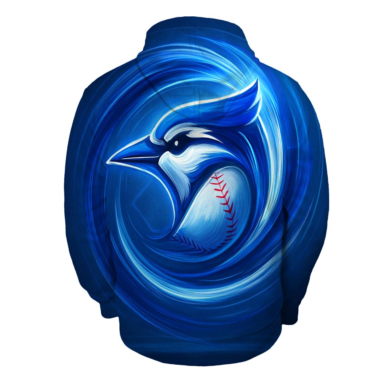 Wind Tunnel Rally Blue Jays Finish graphic hoodies