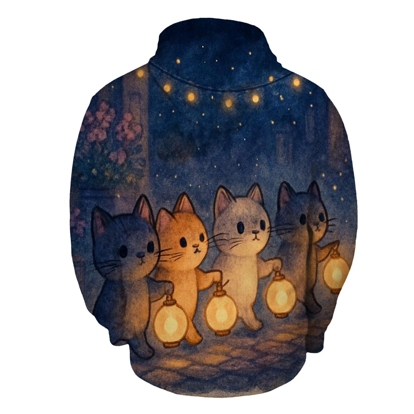 Lantern Parade Alley Cats pullover hoodies