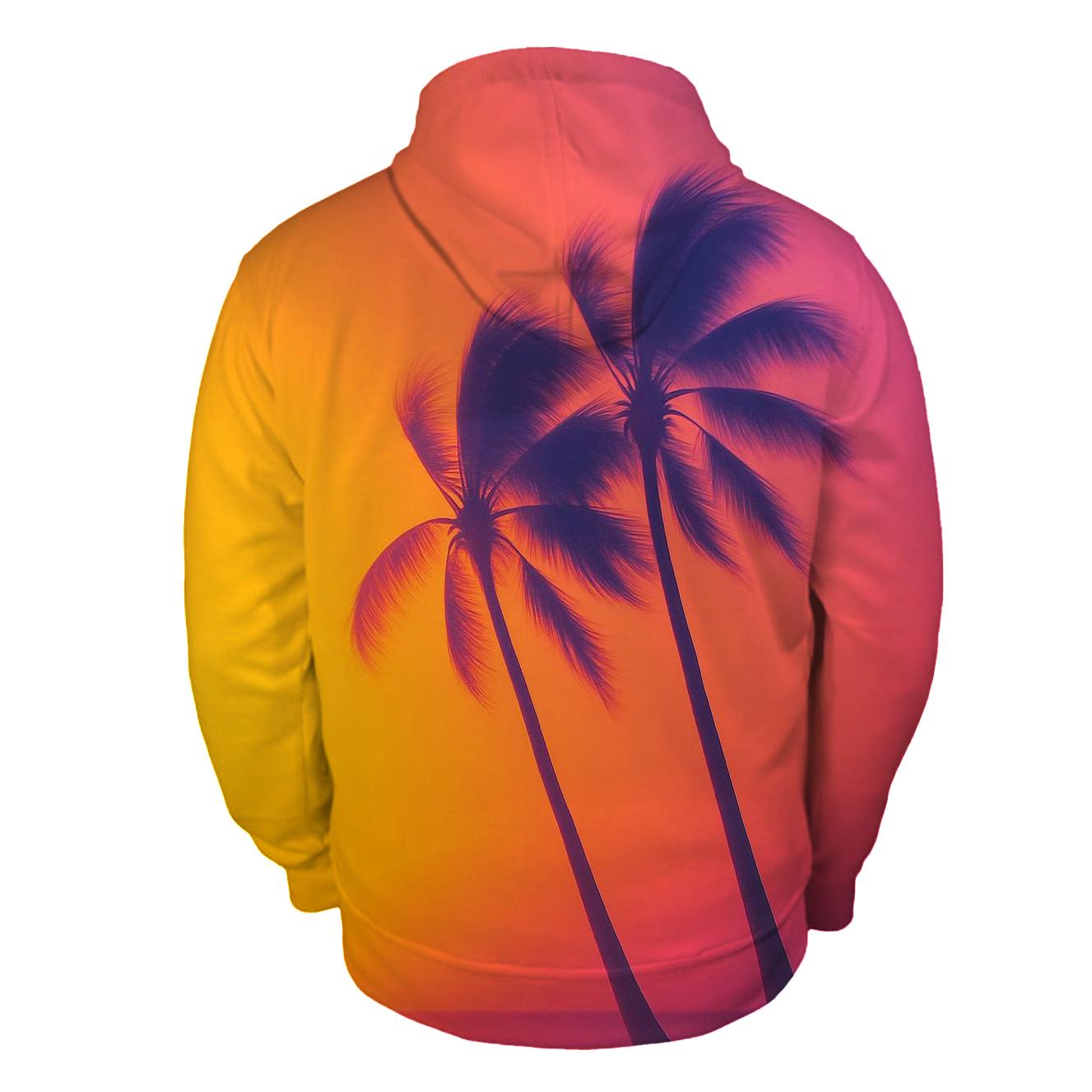 Palm Shadow Serenade pullover hoodies