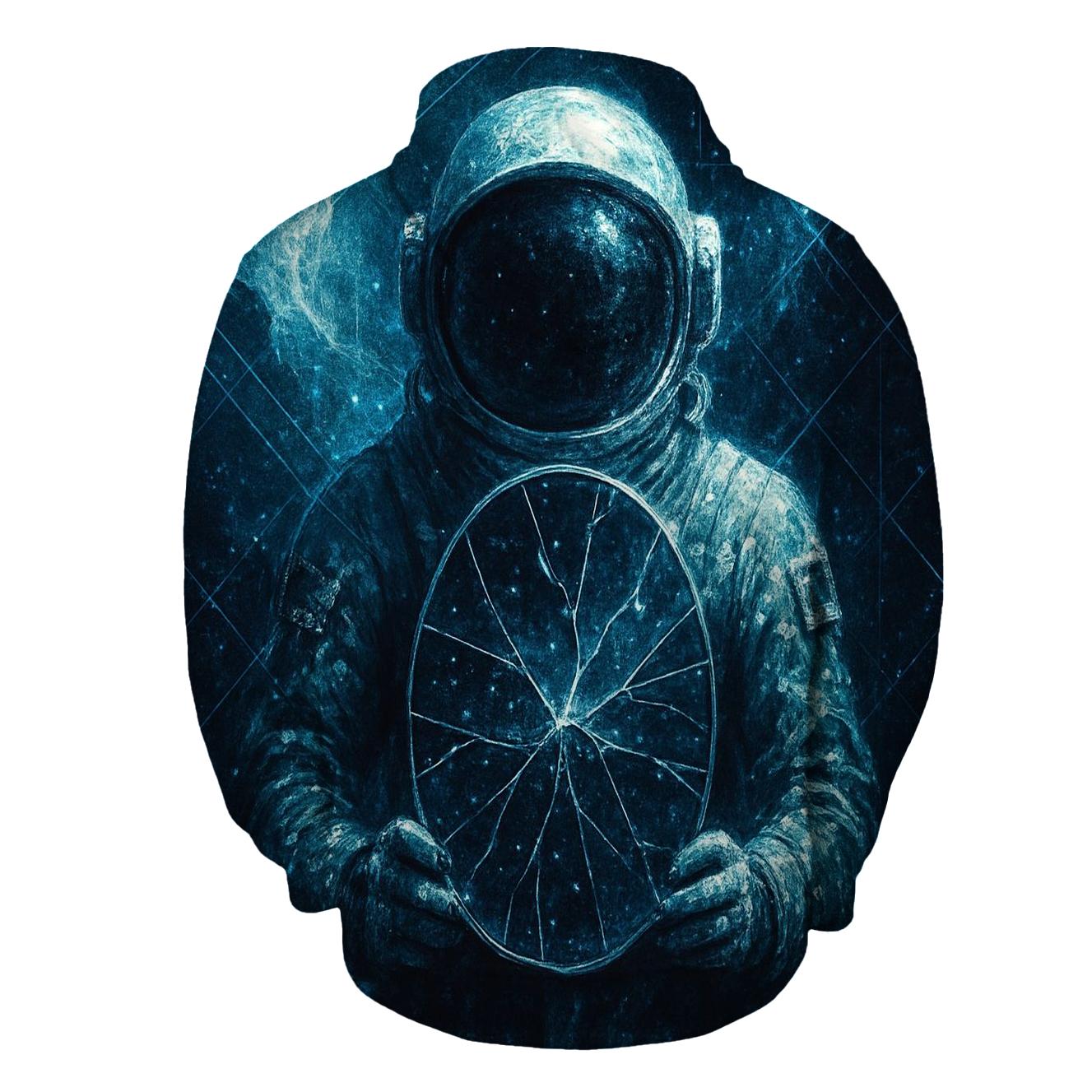 Quantum Mirror Astronaut designer hoodies