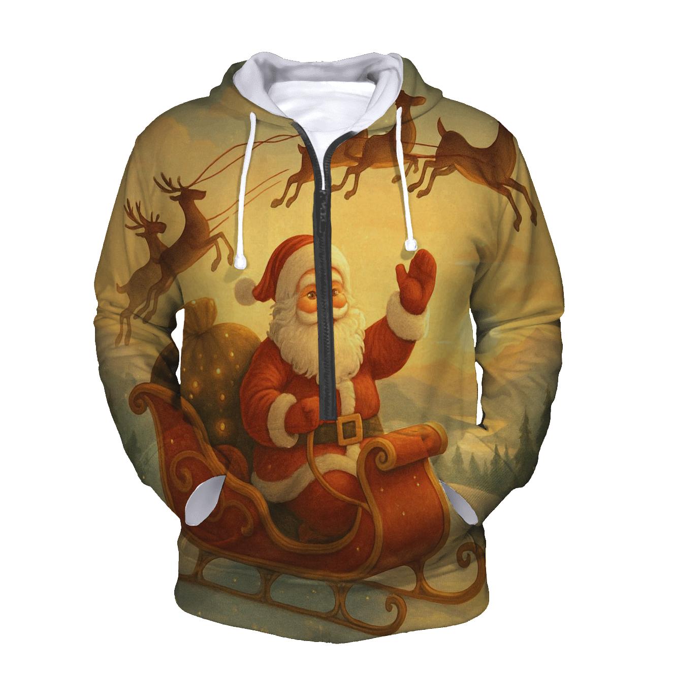 Golden Sleigh Sunrise Blessing hoodies fashion