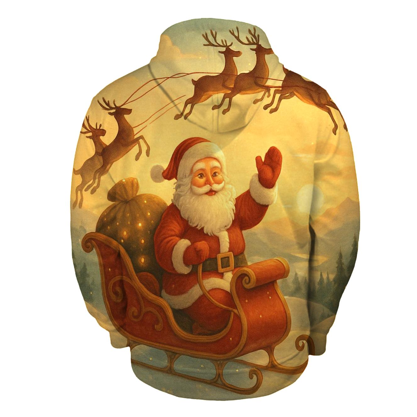 Golden Sleigh Sunrise Blessing hoodies fashion