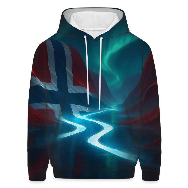 Norway Aurora Fjord Flag hoodie styles