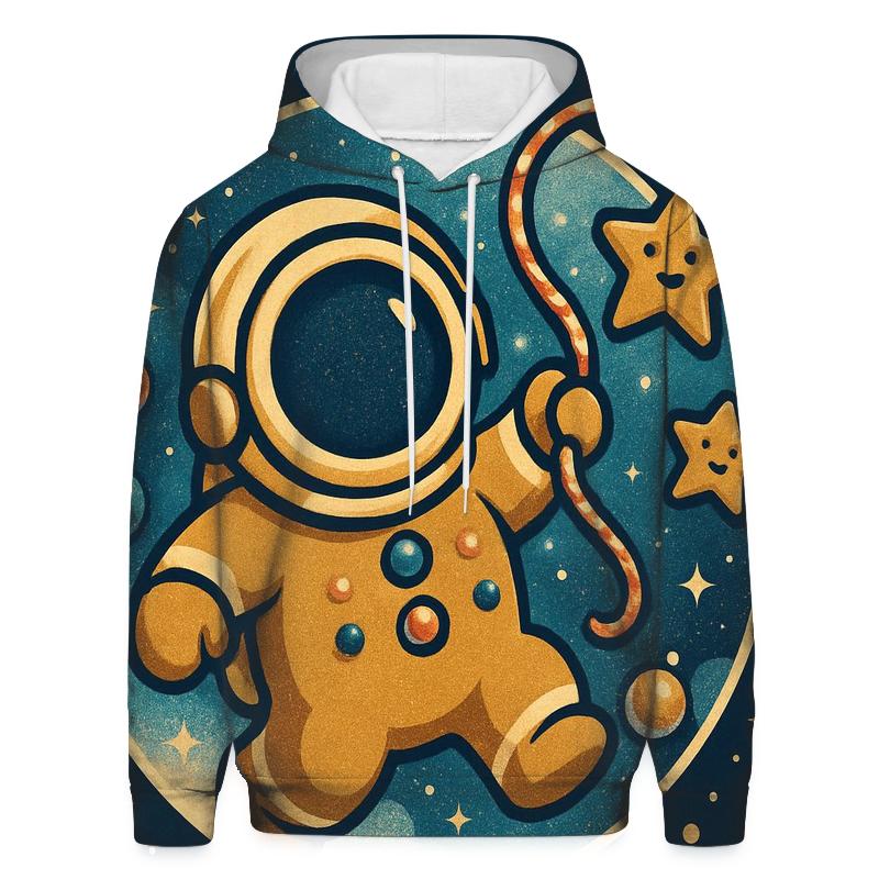 Gingerbread Astronaut Cookie Rescue heavyweight hoodies
