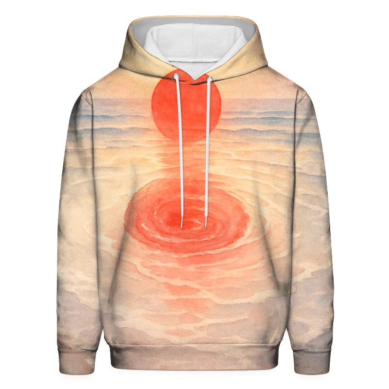 Japan Watercolor Rising Tide Flag hoodies fashion