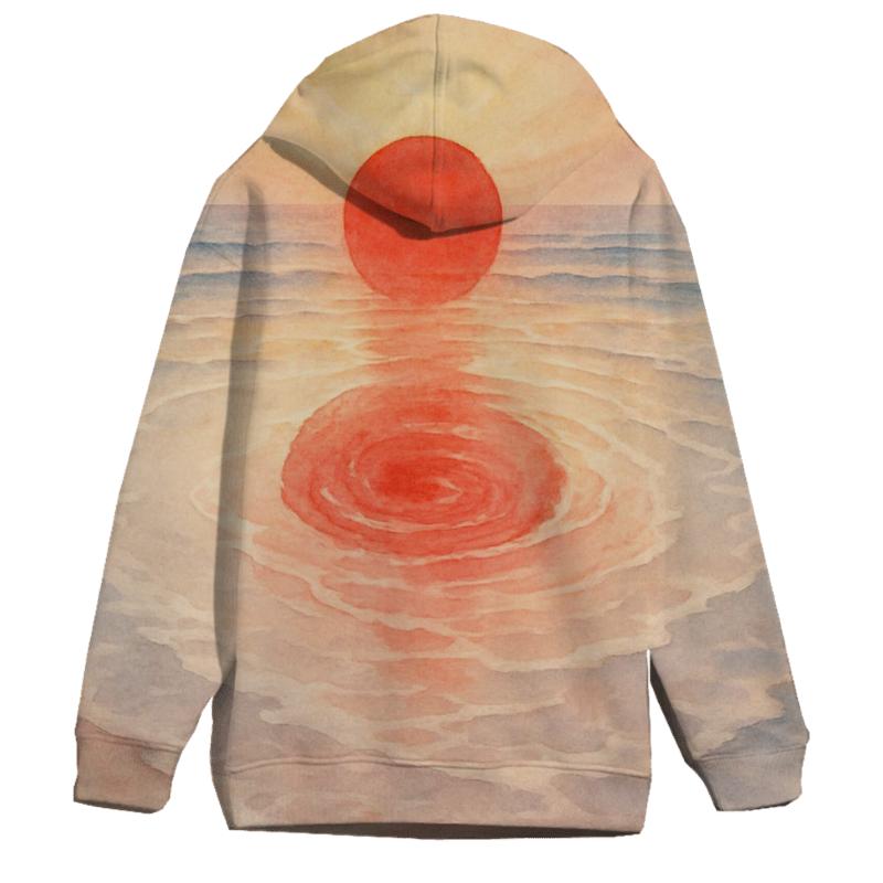 Japan Watercolor Rising Tide Flag hoodies fashion