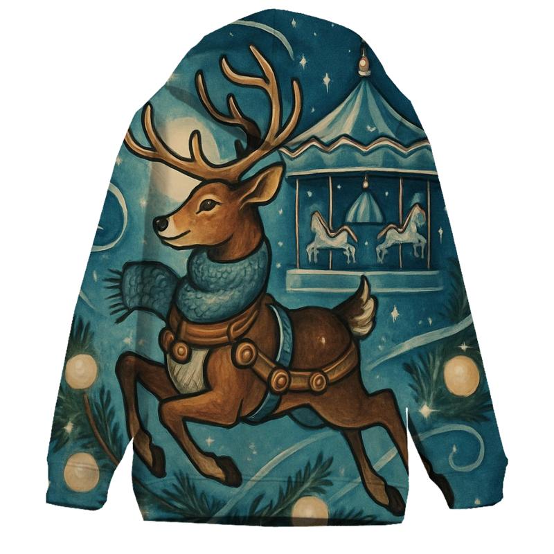 Reindeer Carousel Night Ride hoodie trends