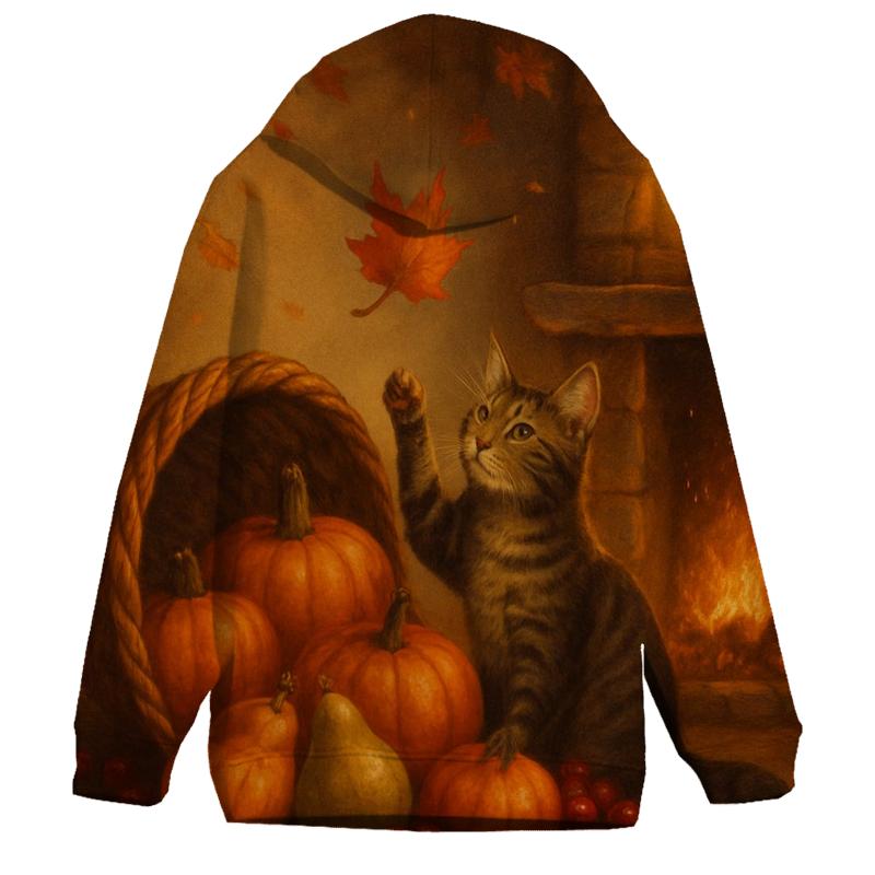 Candlelit Cornucopia Hearth custom hoodies