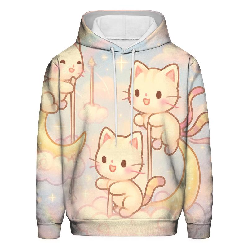 Cloud Carousel Kittens pullover hoodies