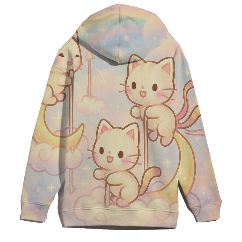 Cloud Carousel Kittens pullover hoodies